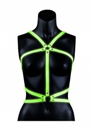 Портупея Body Harness с неоновым эффектом - размер L-XL - Shots Media BV - купить с доставкой в Обнинске