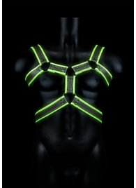 Стильная портупея Body Harness с неоновым эффектом - размер L-XL - Shots Media BV - купить с доставкой в Обнинске