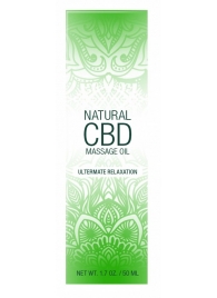 Массажное масло Natural CBD Massage Oil - 50 мл. - Shots Media BV - купить с доставкой в Обнинске