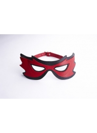 Красно-чёрная маска на глаза с разрезами - Sitabella - купить с доставкой в Обнинске