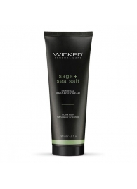 Массажный легкий крем WICKED Sage plus Sea Salt - 120 мл. - Wicked - купить с доставкой в Обнинске