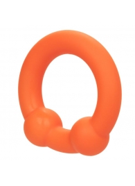 Оранжевое эрекционное кольцо Liquid Silicone Dual Ball Ring - California Exotic Novelties - в Обнинске купить с доставкой