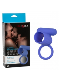 Синее эрекционное виброкольцо Silicone Rechargeable Endless Desires Enhancer - California Exotic Novelties - в Обнинске купить с доставкой