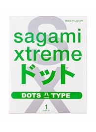 Презерватив Sagami Xtreme Type-E с точками - 1 шт. - Sagami - купить с доставкой в Обнинске