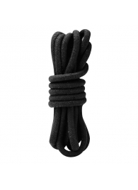 Черная хлопковая веревка для связывания - 3 м. - Lux Fetish - купить с доставкой в Обнинске