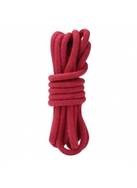 Красная хлопковая веревка для связывания - 3 м. - Lux Fetish - купить с доставкой в Обнинске