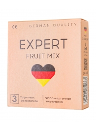 Ароматизированные презервативы EXPERT Fruit Mix - 3 шт. - Expert - купить с доставкой в Обнинске