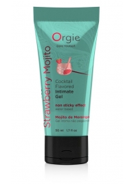 Съедобный интимный гель Orgie Lube Tube Cocktail Strawberry Mojito - 50 мл. - ORGIE - купить с доставкой в Обнинске