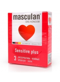 Презервативы Masculan Sensitive plus - 3 шт. - Masculan - купить с доставкой в Обнинске