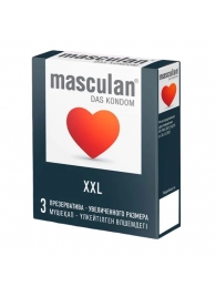 Презервативы увеличенного размера Masculan XXL - 3 шт. - Masculan - купить с доставкой в Обнинске