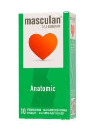 Презервативы анатомической формы Masculan Anatomic - 10 шт. - Masculan - купить с доставкой в Обнинске