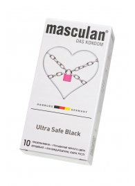 Ультрапрочные презервативы Masculan Ultra Safe Black - 10 шт. - Masculan - купить с доставкой в Обнинске