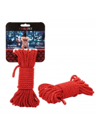 Красная мягкая веревка для бондажа BDSM Rope 32.75 - 10 м. - California Exotic Novelties - купить с доставкой в Обнинске