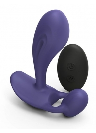 Темно-синий вибромассажер Witty P G Vibrator with Remote Control - Love to Love - в Обнинске купить с доставкой