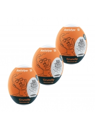 Набор из 3 мастурбаторов-яиц Satisfyer Crunchy - Satisfyer - в Обнинске купить с доставкой
