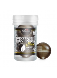 Анальный лубрикант на масляной основе Hot Ball Plus Conforto (2 шарика по 3 гр.) - HotFlowers - купить с доставкой в Обнинске