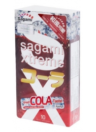 Ароматизированные презервативы Sagami Xtreme COLA - 10 шт. - Sagami - купить с доставкой в Обнинске