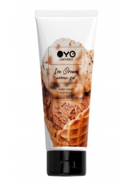 Лубрикант на водной основе OYO Aroma Gel Ice Cream с ароматом пломбира - 75 мл. - OYO - купить с доставкой в Обнинске