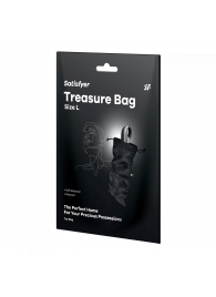 Черный мешочек для хранения игрушек Treasure Bag L - Satisfyer - купить с доставкой в Обнинске