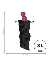 Черный мешочек для хранения игрушек Treasure Bag XL - Satisfyer - купить с доставкой в Обнинске