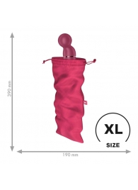 Розовый мешочек для хранения игрушек Treasure Bag XL - Satisfyer - купить с доставкой в Обнинске