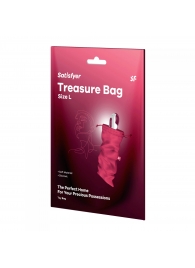 Розовый мешочек для хранения игрушек Treasure Bag L - Satisfyer - купить с доставкой в Обнинске
