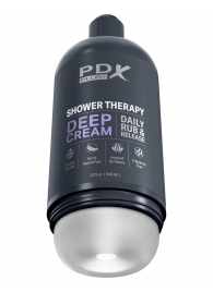 Мастурбатор в бутылке Shower Therapy Deep Cream - Pipedream - в Обнинске купить с доставкой