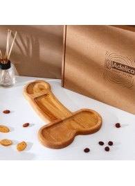 Деревянное блюдо для подачи в форме члена (32,5 х 20 х 1,7 см) - Сима-Ленд - купить с доставкой в Обнинске