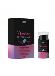 Жидкий вибратор Vibration Cotton Candy с ароматом сахарной ваты - 15 мл. - INTT - купить с доставкой в Обнинске