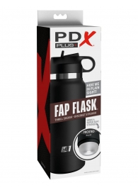 Черный мастурбатор в виде бутылки Fap Flask - Pipedream - в Обнинске купить с доставкой