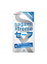 Презервативы Sagami Xtreme Ultrasafe с двойным количеством смазки - 10 шт. - Sagami - купить с доставкой в Обнинске