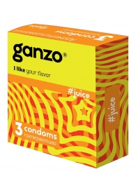 Ароматизированные презервативы Ganzo Juice - 3 шт. - Ganzo - купить с доставкой в Обнинске