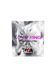 Прозрачное гелевое эрекционное кольцо с шипиками - Toyfa Basic - в Обнинске купить с доставкой