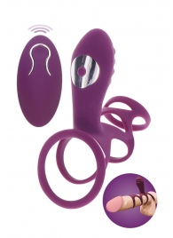 Фиолетовая эрекционная вибронасадка Halo Halo C-Ring Sleeve - Toy Joy - в Обнинске купить с доставкой