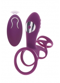 Фиолетовая эрекционная вибронасадка Halo Halo C-Ring Sleeve - Toy Joy - в Обнинске купить с доставкой
