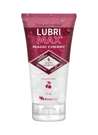 Интимный гель-смазка на водной основе Lubrimax Magic Cherry - 75 мл. - ИнтелБИО - купить с доставкой в Обнинске