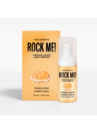 Жидкий вибратор Nuei Rock Me! с ароматом печенья и сливок - 20 мл. - Nuei cosmetics - купить с доставкой в Обнинске