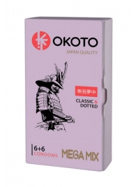 Презервативы OKOTO Mega Mix - 12 шт. - Sitabella - купить с доставкой в Обнинске