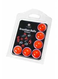 Набор из 6 шариков с массажным маслом Brazilian Balls с ароматом ягод - Secret Play - купить с доставкой в Обнинске