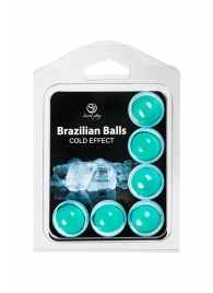 Набор из 6 шариков с массажным маслом Brazilian Balls с охлаждающим эффектом - Secret Play - купить с доставкой в Обнинске