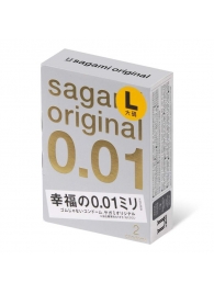 Презервативы Sagami Original 0.01 L-size увеличенного размера - 2 шт. - Sagami - купить с доставкой в Обнинске