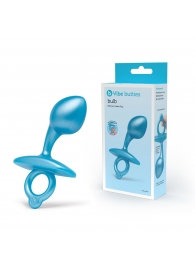 Голубая анальная пробка для массажа простаты Bulb Silicone Prostate Plug - 10,7 см. - b-Vibe - в Обнинске купить с доставкой