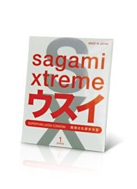 Ультратонкий презерватив Sagami Xtreme SUPERTHIN - 1 шт. - Sagami - купить с доставкой в Обнинске