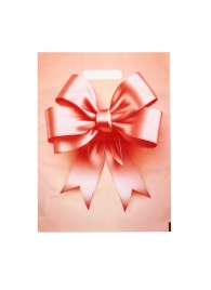 Пакет с принтом в виде банта с вырубной ручкой (30х40 см) - Сима-Ленд - купить с доставкой в Обнинске