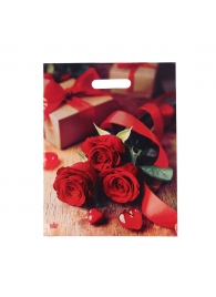 Пакет с принтом в виде роз (31х40 см) - Сима-Ленд - купить с доставкой в Обнинске