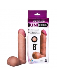 Фаллическая насадка для страпона UNICOCK 8  - 20 см. - LOVETOY (А-Полимер) - купить с доставкой в Обнинске