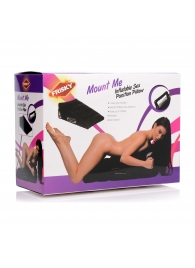 Черная подушка для секса Mount Me Inflatable Sex Position Pillow - XR Brands - купить с доставкой в Обнинске