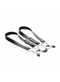 Ремни с зажимами для половых губ Spread Labia Spreader Straps with Clamps - XR Brands - купить с доставкой в Обнинске