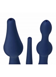 Набор из 3 универсальных насадок для анального душа Universal 3 Piece Silicone Enema Attachment Set - XR Brands - купить с доставкой в Обнинске