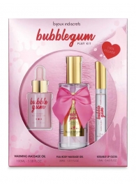 Набор средств для массажа и ласк Bubblegum Play Kit - Bijoux Indiscrets - купить с доставкой в Обнинске